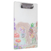 Aangepast Kinder kunstwerk, twee leuke muis, bloem Klembord (Rechts)