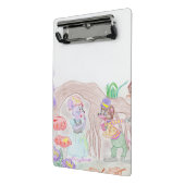 Aangepast Kinder kunstwerk, twee leuke muis, bloem Mini Klembord (Angled2)