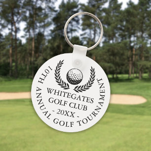 Aangepast Klassiek Golfclub Toernooi Sleutelhanger