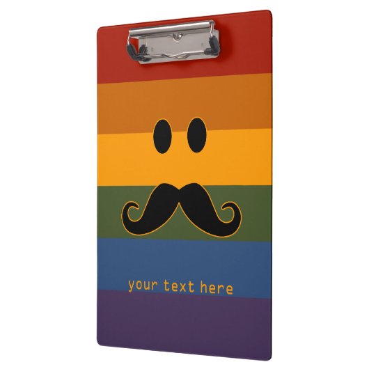 Aangepast klembord Mustache Pride (Links)