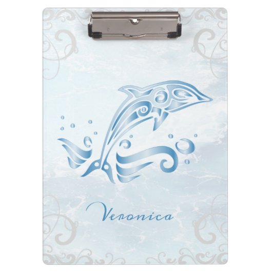 Aangepast klembord voor blauwe dolfijn (Voorkant)
