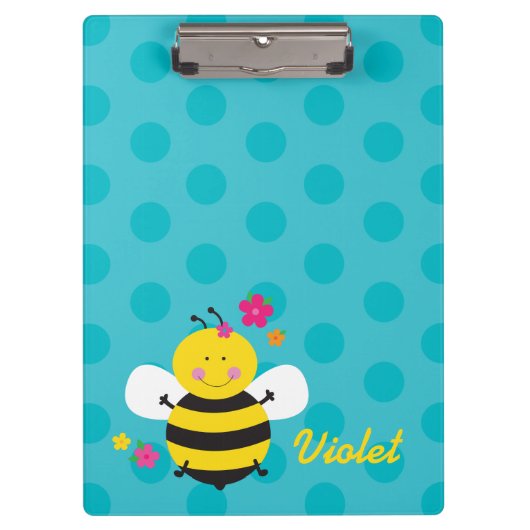 Aangepast klembord voor Cute Bee (Voorkant)