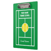 Aangepast klembord voor tennistrainers (Links)