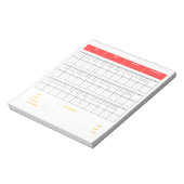 Aangepast kleurenblad voor Bowling | 10-pins Bowli Notitieblok (Gedraaid)