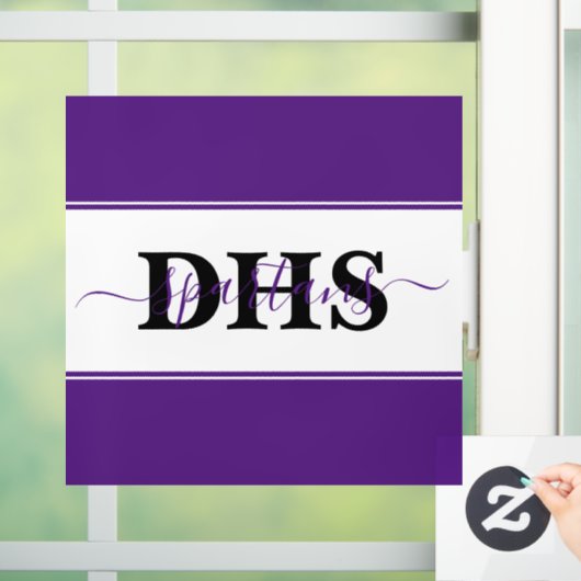 Aangepast kleurenblok raamsticker (Huis)