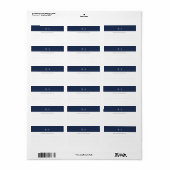 Aangepast kleurenmonogram etiket (Full Sheet)