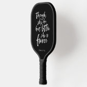 Aangepast kleurenscript, klein, maar doorschijnend pickleball paddle (Links)