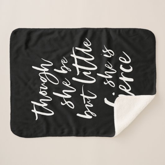 Aangepast kleurenscript, klein, maar doorschijnend sherpa deken (Voorkant (horizontaal))