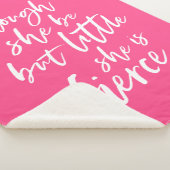 Aangepast kleurenscript, klein, maar doorschijnend sherpa deken (3/4)