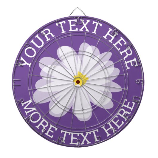 Aangepast kleurenwit dartboard voor daidy-bloem dartbord (Voorkant)