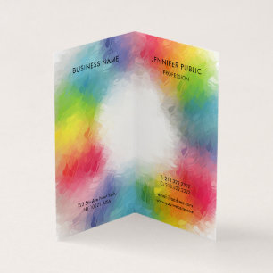 Aangepast kleurig monogram Moderne Elegant Sjabloo Visitekaartjes