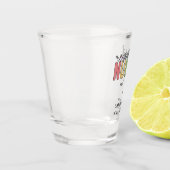 Aangepast kleurrijk geregistreerd zurenRN Afstuder Shot Glas (Links)