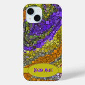 Aangepast kleurrijke aarde Abstract geometrisch Case-Mate iPhone Case (Achterkant)