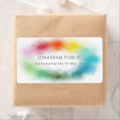 Aangepast kleurrijke Abstracte elegante Sjabloon M Etiket (Insitu)