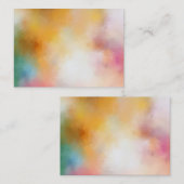 Aangepast kleurrijke Abstracte lege Sjabloon Moder (Voorkant / Achterkant)