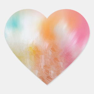 Aangepast kleurrijke Sjabloon Abstract Roze Rood G Hart Sticker