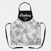 Aangepast koken witte marmer schort (Voorkant)