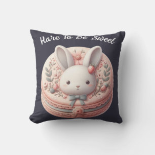 Aangepast Konijn Om Zoete Cute Konijn Macaron Ontw Kussen