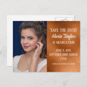 Aangepast koper Afstuderen Opslaan Datum Briefkaart (Voorkant / Achterkant)