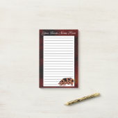 Aangepast KuneKune Pig Post-it® Notes (Op bureau)