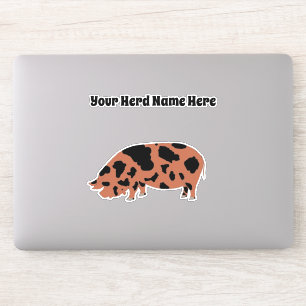 Aangepast KuneKune Pig Sticker