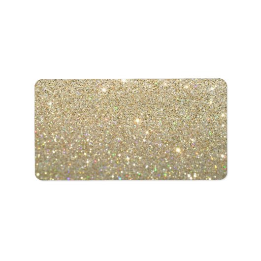 Aangepast label - Gold Glit Fab (Voorkant)