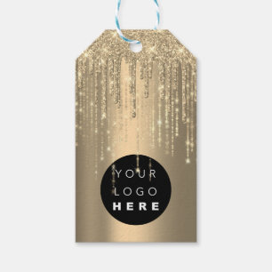 Aangepast Label goudtrommel Logo Cadeaulabel