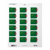 Aangepast label met vlag van Algerije (Full Sheet)