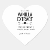aangepast label op homemade vanilla extract van br (Voorkant)