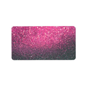 Aangepast label - Pink Lit Nite Glit Fab