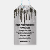 Aangepast Label voor Boutique kledingprijs Drijft  Cadeaulabel (Achterkant)