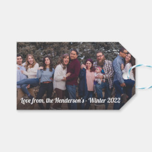 Aangepast Label voor foto- en berichtweergave Cadeaulabel