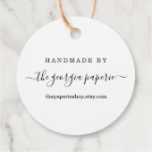 Aangepast Label voor handgemaakte objecten (Achterkant)