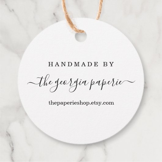 Aangepast Label voor handgemaakte objecten (Achterkant)