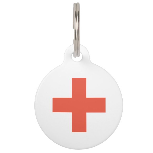 Aangepast label voor kleurendoorsnede groot huisdi huisdierpenning (Voorkant)