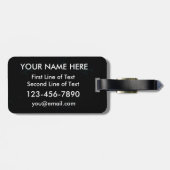 Aangepast Lacrosse Goalie Typografisch Bagagelabel (Achterkant horizontaal)