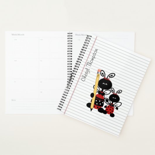 Aangepast Ladybug-leraar Planner (Display)