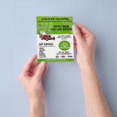 Aangepast landschapsondergrond voor grasgrasgras flyer (Hand)