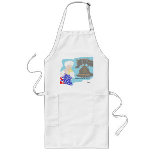 Aangepast lang: Betsy Ross & Liberty Bell Lang Schort