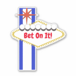 Aangepast Las Vegas Stijlteken Sticker