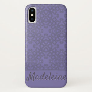 Aangepast lavenderpatroon iPhone x hoesje