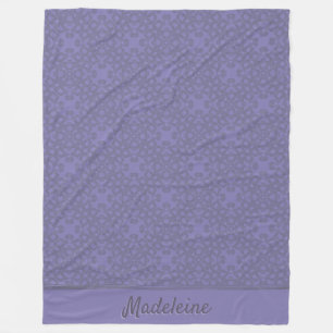Aangepast lavenderpatroon fleece deken