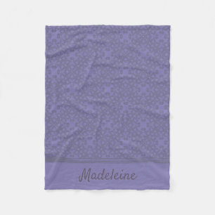 Aangepast lavenderpatroon fleece deken