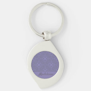 Aangepast lavenderpatroon sleutelhanger