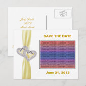 Aangepast Lemon Lemon-lint opslaan Briefkaart Datu (Voorkant / Achterkant)