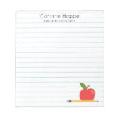 Aangepast lesblok notitieblok (Voorkant)