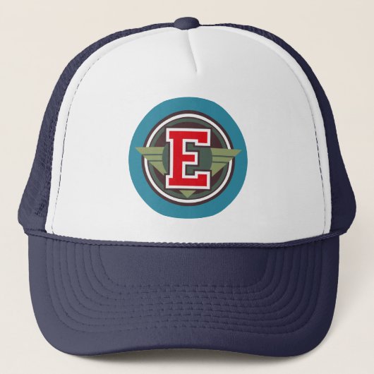 Aangepast Letter "E"-ontwerp Trucker Pet (Voorkant)
