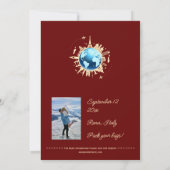 Aangepast leuk bestemmingspaspoort De datum opslaa Kaart (Achterkant)