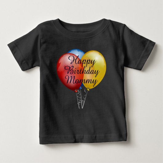 Aangepast leuk Happy Birthday baby Shirt (Voorkant)
