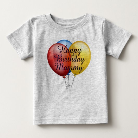 Aangepast leuk Happy Birthday baby Shirt (Voorkant)
